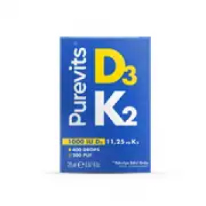 Purevits D3K2 Sprey 20ml(D3 Kolekalsiferol+K2 Menakinon)