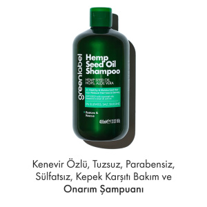 Greenlabel Kenevir Özlü Şampuanı 400 ml