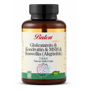 Balen Glukozamin Kondroitin Msm Boswelia Tablet 1200 Mg* 120 Tablet