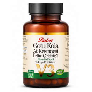 Balen Gotu Kola&At Kestanesi&Üzüm Çekirdeği Ekstraktı Kapsül 60