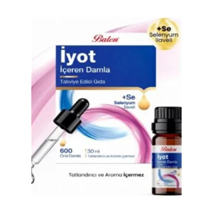 Balen İyot İçeren Damla 30 ml Selenyum İlaveli