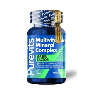 Purevıts  GreenFactor Mult.Min. Compl.Keratin-Hyal. Asit-Folik Asit 30 Tablet