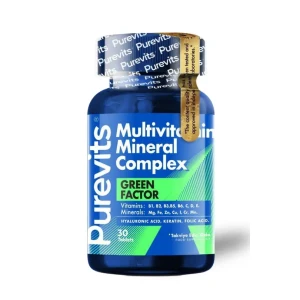 Purevıts  GreenFactor Mult.Min. Compl.Keratin-Hyal. Asit-Folik Asit 30 Tablet