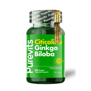 Purevits Sitikolin Gingko Biloba Takviye Edici Gıda 30 Kapsül
